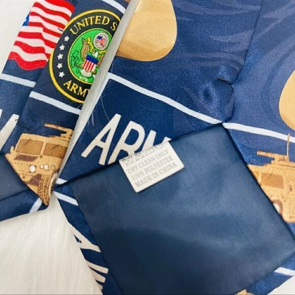 Steven Harris Mens United States Army Military Necktie Patriotic EUC - Picture 8 of 10